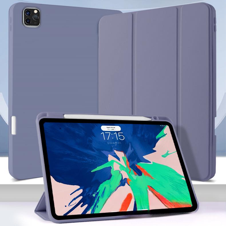 Защитный чехол для iPad Pro11 с правым слотом для стилуса, кожаный чехол для планшета Air 5/6-го поколения 10,2 дюйма, мягкий