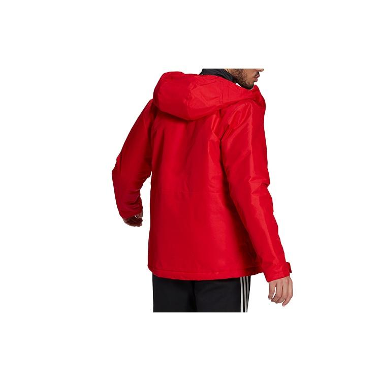 adidas Повседневная спортивная ветрозащитная куртка с капюшоном Красная Мужская GN3236