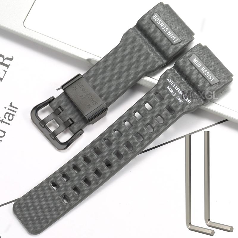 Запасной ремешок для часов из натуральной смолы, подходит для Casio G-Shock Master G Mudmaster GG-100 GWG-100 GSG-100, спортивный браслет