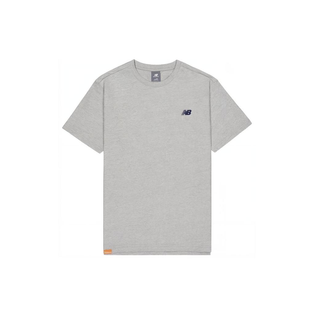 New Balance Athletics Back Print T-shirt Asia Sizing 'Grey' Men's AMT42323-GHM