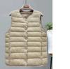 Женский пуховый хлопковый жилет-подкладка, Сверхлегкая теплая куртка, Женский жилет, Куртка средней толщины с плюшевой подкладкой для женщин среднего и пожилого возраста