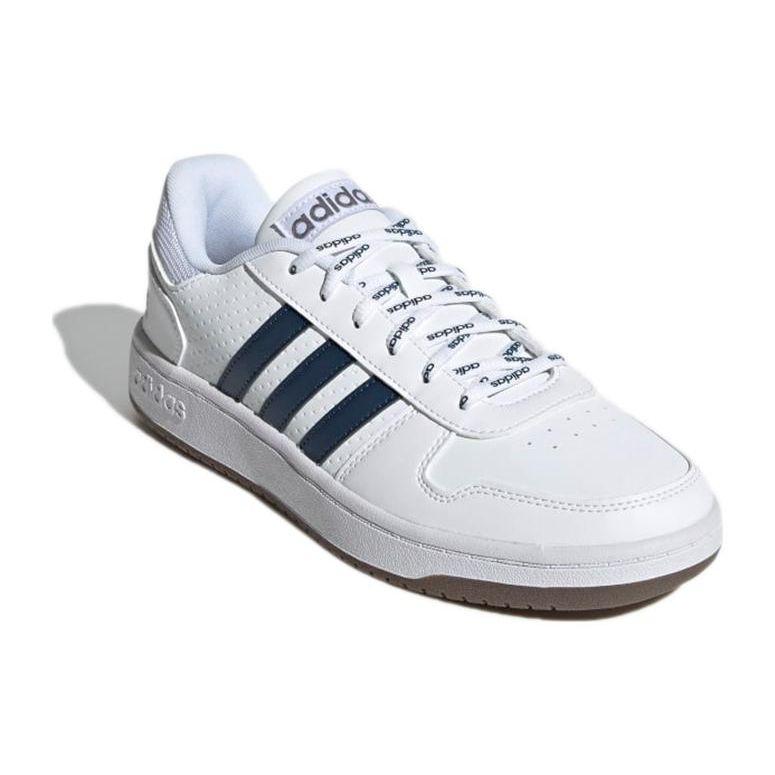adidas Кроссовки унисекс Hoops 2.0 White Crew Navy Cloud-White Gum GZ7969