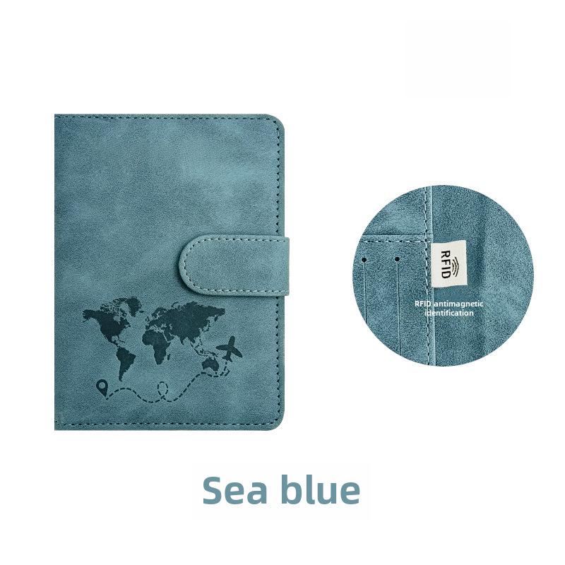 Держатель трансграничного RFID-паспорта: Дорожный кошелек из искусственной кожи с регулируемыми ремнями