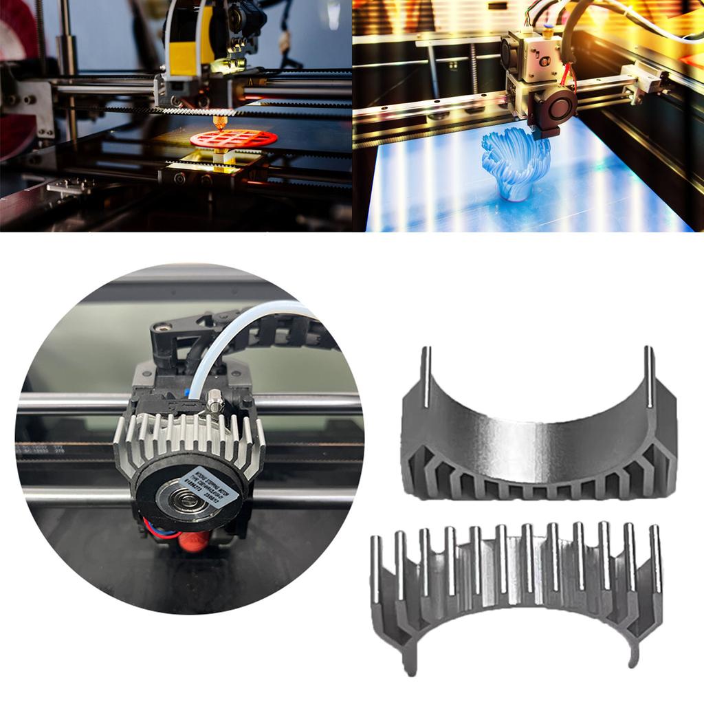 Черный алюминиевый радиатор для 3D-принтера K1MAX36, самоклеящийся радиатор с круговым шаговым двигателем и тихим пассивным охлаждением