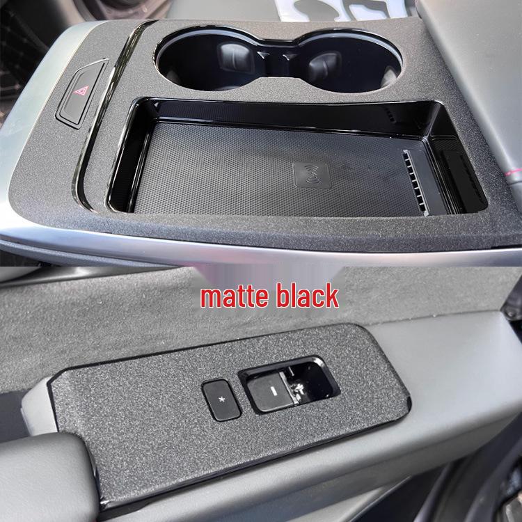 22-23 Jetour Dasheng Защитная пленка для интерьера от царапин: Наклейки «Черный воин» на центральную консоль, рычаг переключения передач, стеклоподъемники