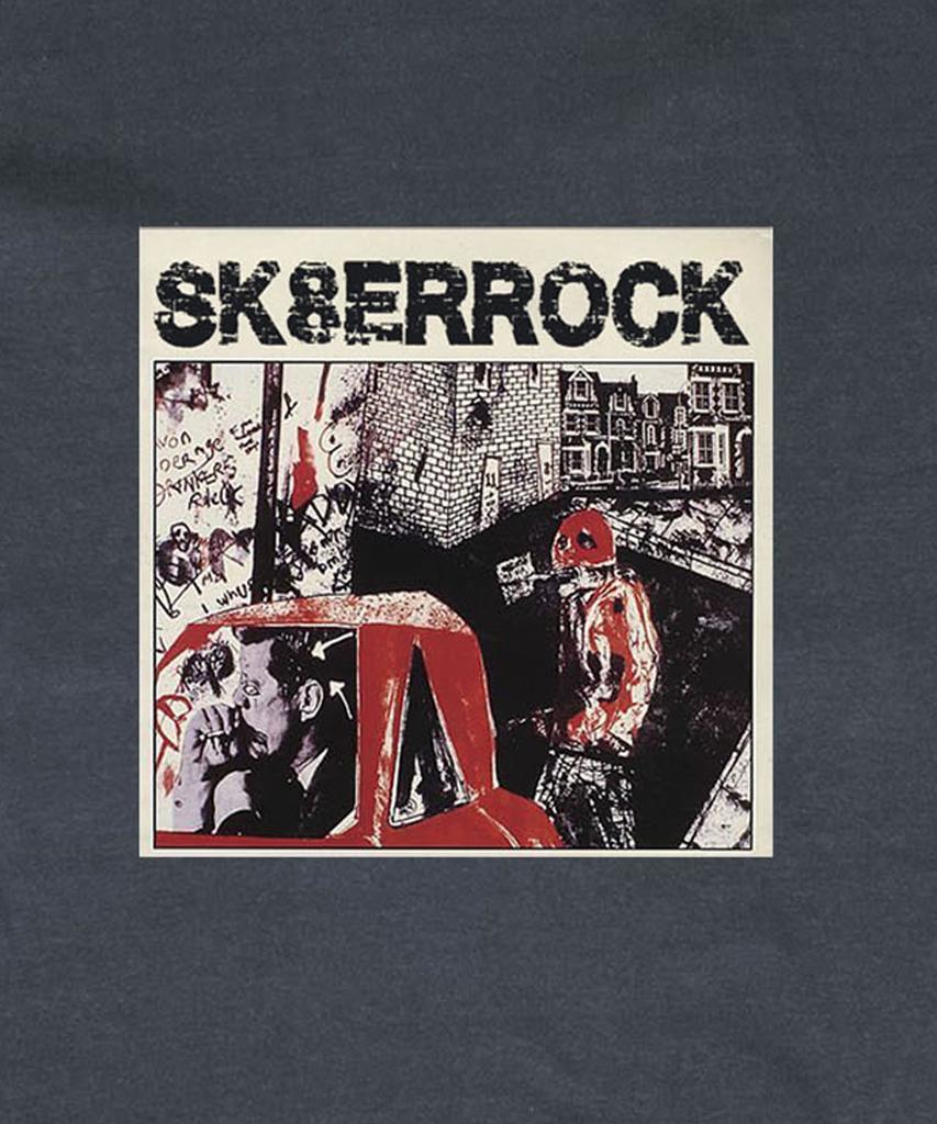 SK8ER ROCK Грязная Граффити Футболка ((Темно-серый))