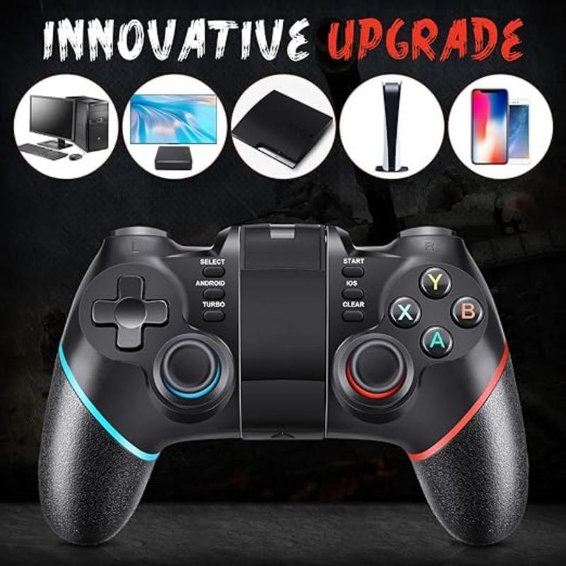 Bluetooth-геймпад, игровой контроллер, джойстик с кронштейном, беспроводной приемник 2,4G, совместимый с Android IOS, ПК, PS3