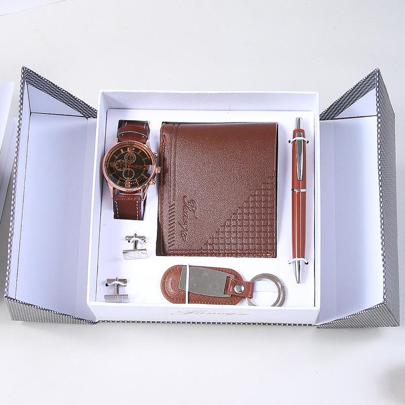 Fancy & Yc M2277 Elegant 5-Piece Business Experience Kit Simple Luxury Men's Set for High-End Events Holiday Gift Set for Men