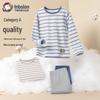 Yingbolun Boys' Pure Cotton Long Underwear Set