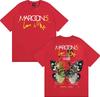 Band Maroon 5 Love Is Like US Fall Tour 2025 T Shirt Men Women Fashion Hip Hop Street Tshirts 100 Cotton Comfort Loose Tshirt