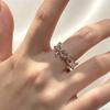 Xiaomi BF CLUB 925 Sterling Rings for Women Simple Geometric Handmade Irregular Retro Cute Flower Ring Allergy For Birthday Gift