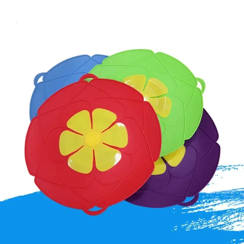 Silicone Spill Proof Lid Pot Lid High-temperature Resistant Dustproof Multi Functional Kitchen Accessories Cooking Tools