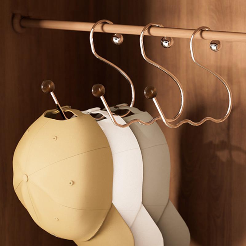 Stainless Steel Multi Hook For Hats Scarves Home Dormitory Wall Storage Organizer Non Slip Damage Free Heavy Duty Clothes Hanger