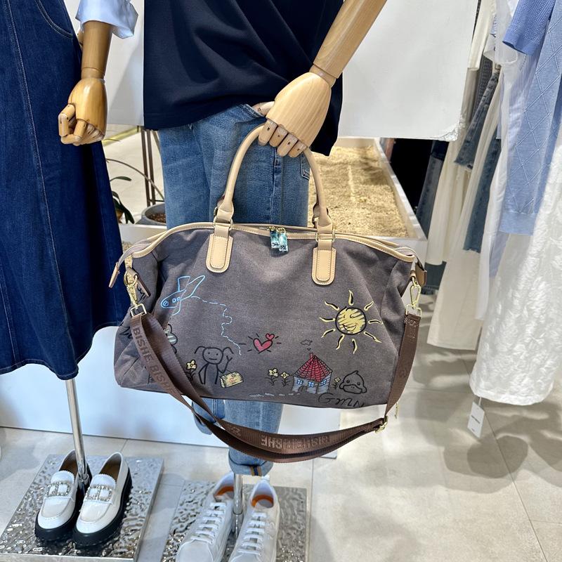 Дорожная сумка-тоут унисекс для фитнеса с принтом в виде граффити, сумка для фитнеса через плечо