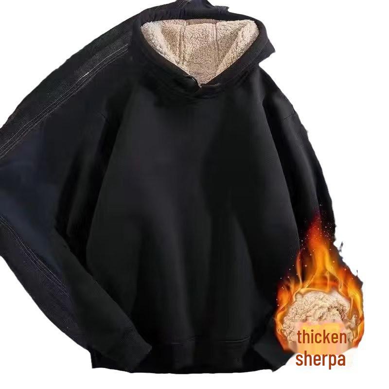 Мужская толстовка с капюшоном на флисовой подкладке: Толстая, теплая, универсальная толстовка для осени и зимы