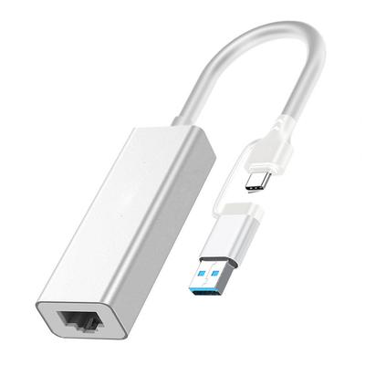 Прочный сетевой адаптер Портативный легкий сетевой адаптер Адаптер USB 3.0 Type-C на RJ45 Ethernet