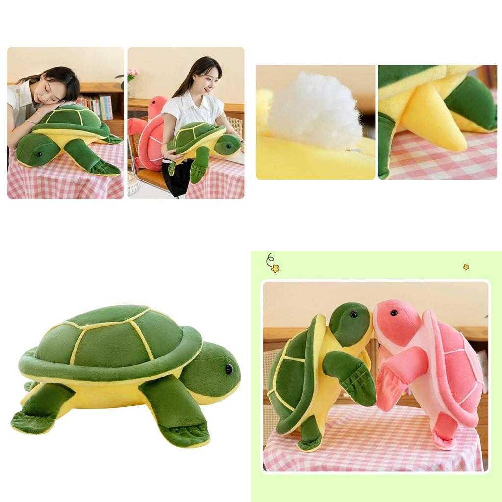 Charming Pink Sea Turtle Plush Toy Super Soft Turtle Pillow For Kids And Adults