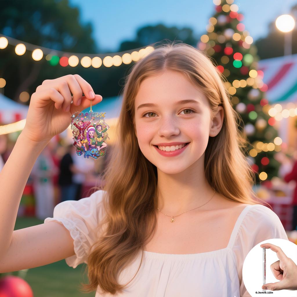 Рождественский кулон, кулон с элементами аниме, подарок для звездочетов