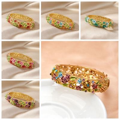 Традиционный китайский браслет клуазоне двойной браслет женский браслет на руку подарки для женщин девушки