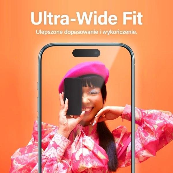 Panzerglass Ultra-Wide Fit Tempered Glass With Positioner For Iphone 15 Pro