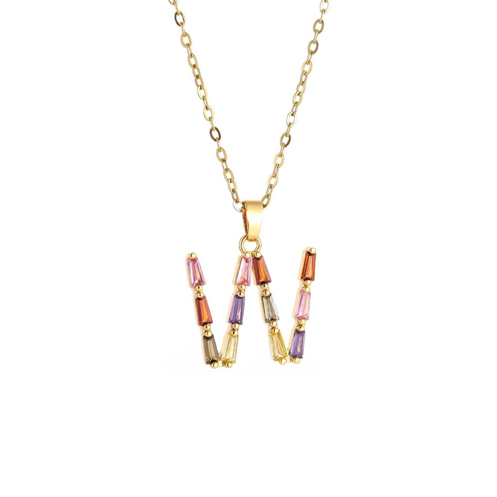 Женское металлическое колье с бриллиантами и цветными драгоценными камнями, Премиальный дизайн ручной работы, Колье с инициалом, Подарок для женщин, Праздничный подарок, Ювелирное украшение для вечеринки