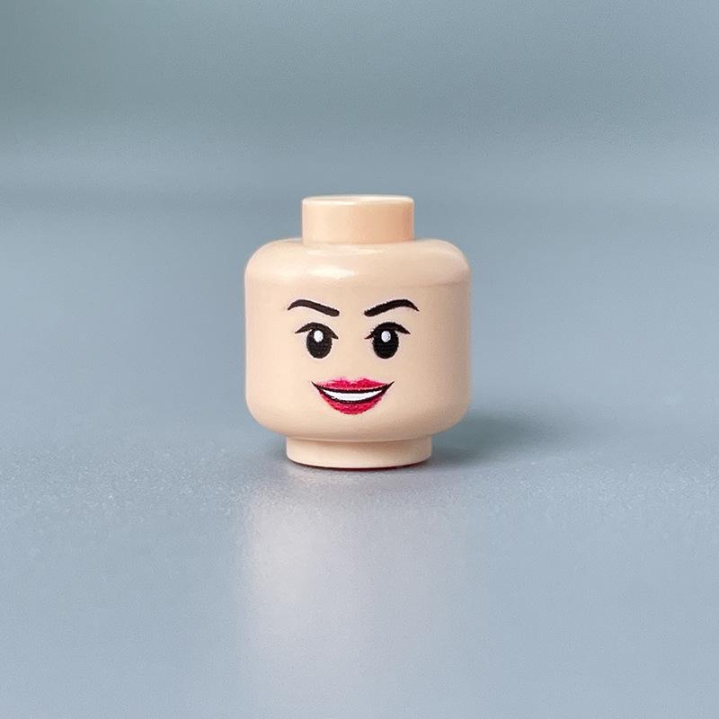 Набор голов минифигурок из строительных блоков – Выражения лиц в жёлтом