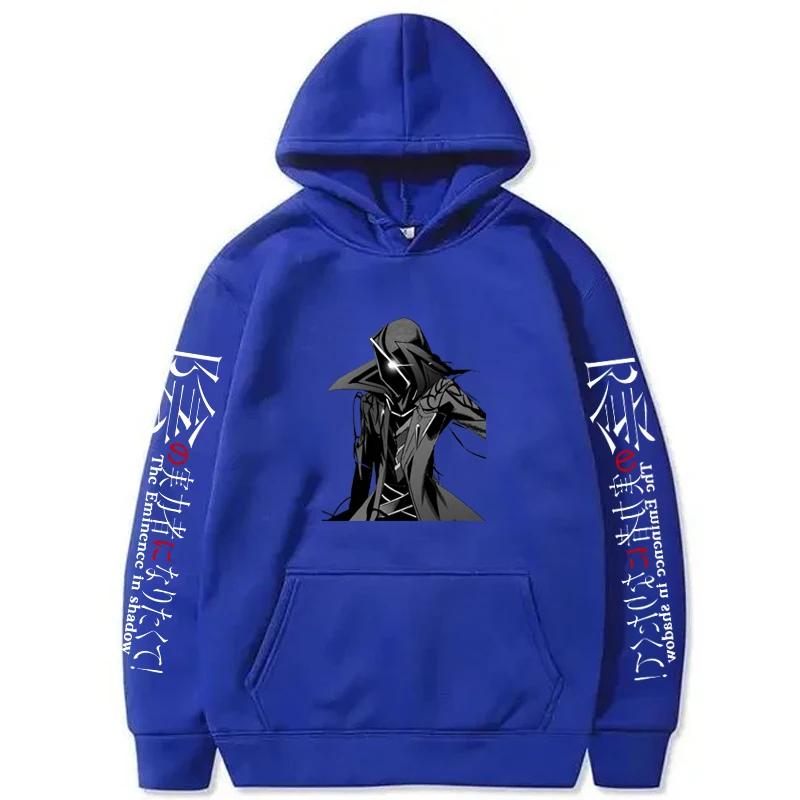 Аниме Восхождение в тени Принтованные Толстовки с капюшоном Мужские Повседневные Харадзюку Уличная одежда С длинным рукавом Флис Осенне-зимние Толстовки