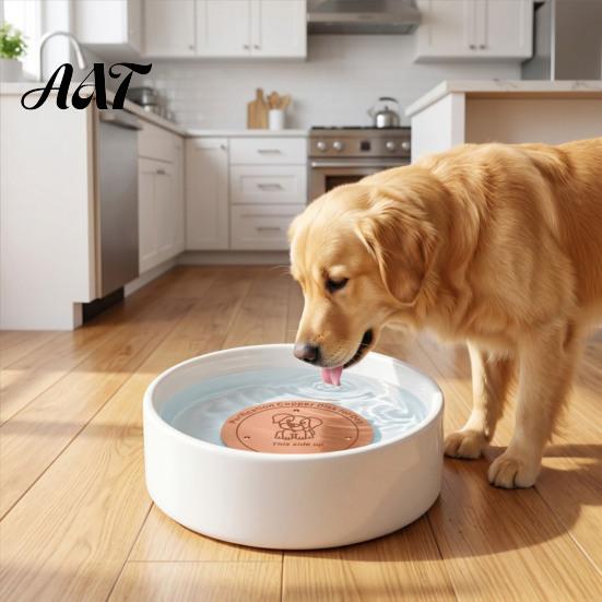 99.9 Percent Pure Copper Water Purifier Purification Disc for Dog, 4-Inch Diameter Disc, Pet Dispenser Cleaning with 3-Point Support Dog