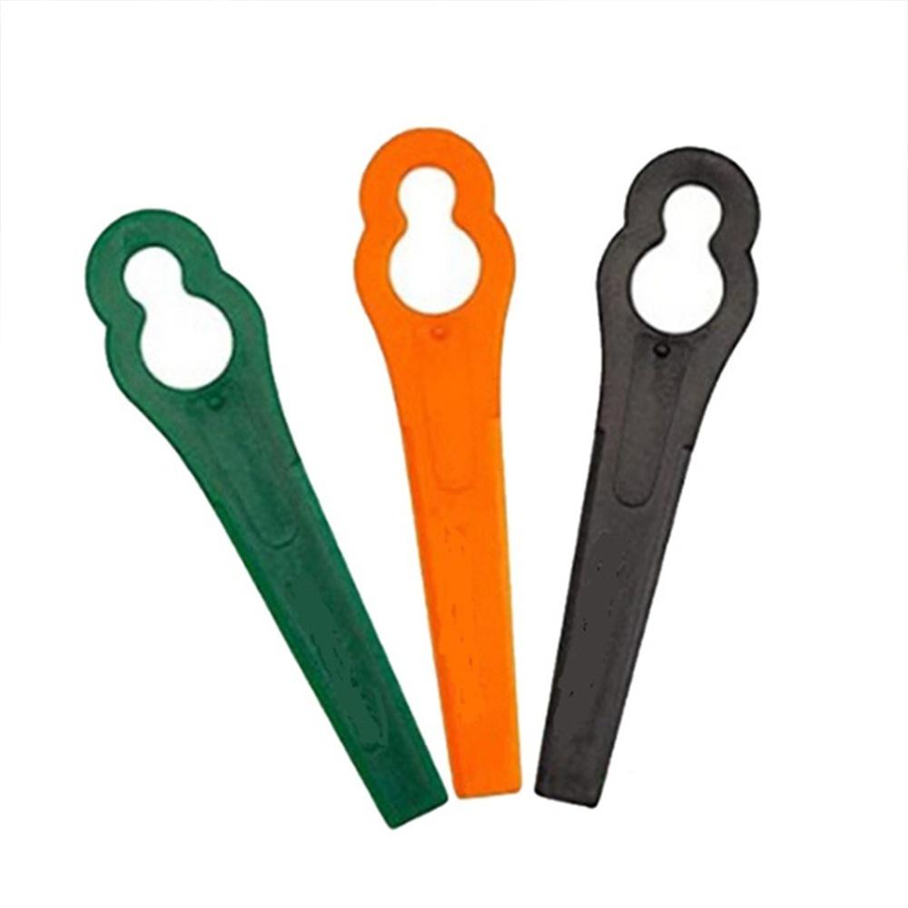 200/100/50/10 шт./упак. лезвие для триммера для травы, нож для садового инструмента, пластиковые режущие лезвия для триммера для травы, запасная часть кустореза