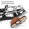 Stainless Steel 18-Tooth Ice Cleats: Non-Slip Shoe Covers for Snow, Mud, Climbing, and Mountaineering.
