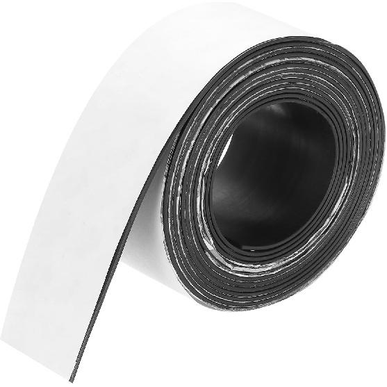 MECCANIXITY Магнитная лента 16,4 фута x 3/8" Ширина x 1/16" Толщина Магнитная лента Наклейки Самоклеящиеся для Белых досок Холодильника и DIY