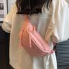 Canvas Small Bag Women's Summer New High-end Messenger Bag Texture Popular Women's Breast Bag Fanny Pack