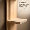 4-Tier Design Wooden Wall Shelves Minimalist Boho Style Rack Arched Floating Shelf  Home Decor