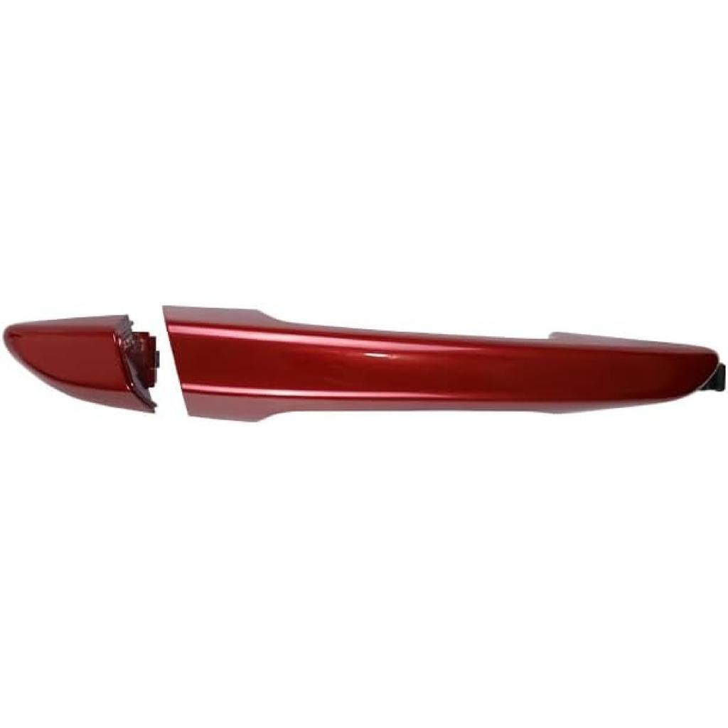 Red Exterior Door Handle Compatible with Hyundai Sonata 2015-2019 (Front Left)