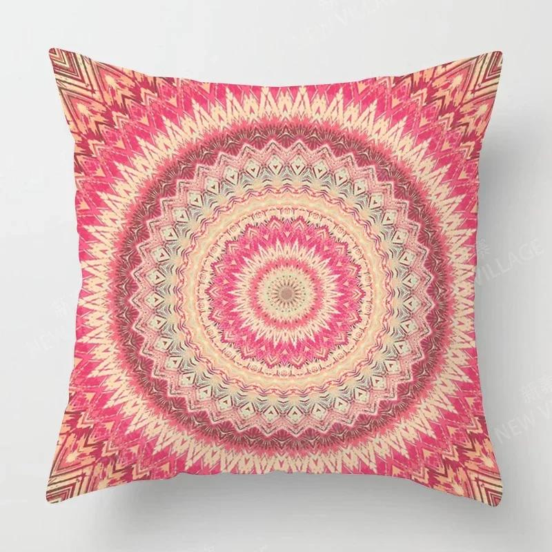 Fall Home Decor Autumn Living Room Throw Pillow Cover Sofa Boho Cushion Cover Mandala
