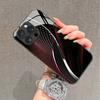 Простой элегантный красный чехол для телефона с изогнутым узором для iPhone 11 12 13 14 15 16 17 Pro Max 16E 7 8 Plus XR XS X Закаленное стекло
