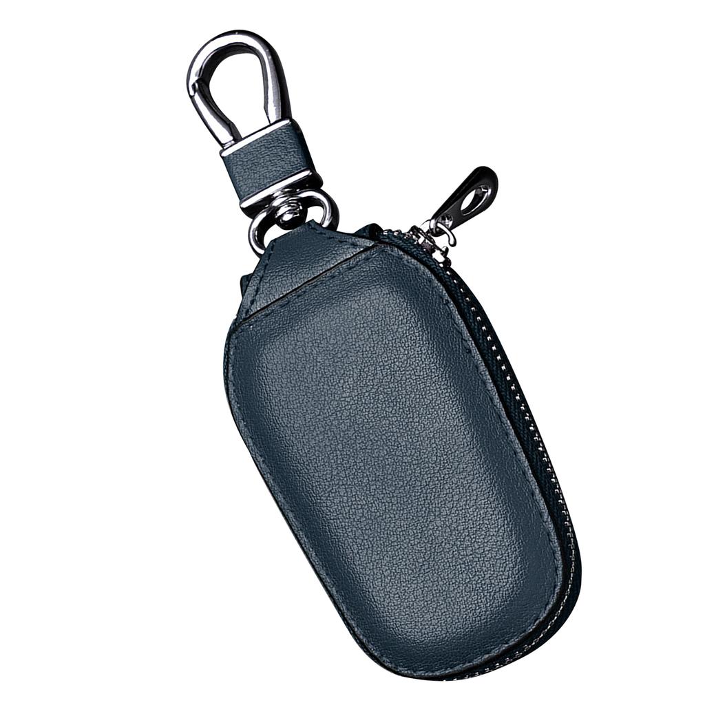 Держатель для брелока автомобильного ключа, универсальный, большой вместимости, поясное крепление, прочный чехол для автомобильного ключа для дома, мужчин, офиса, синий
