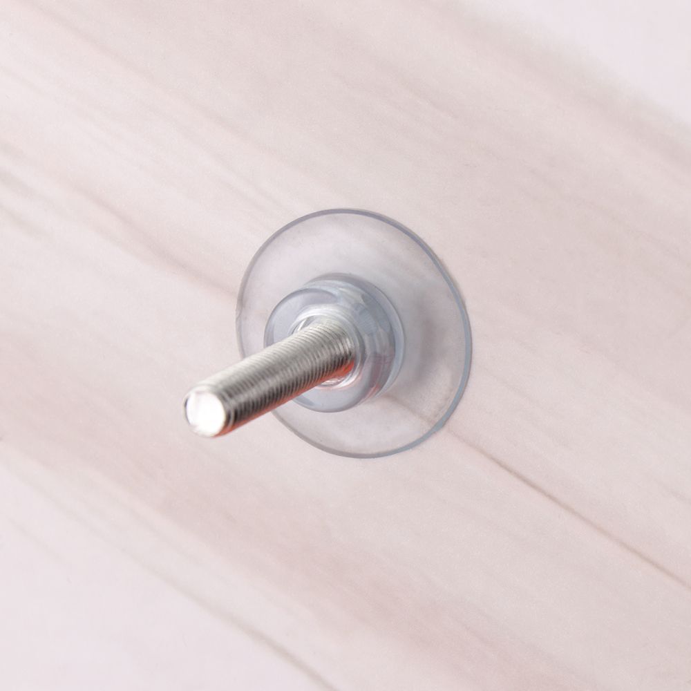 10Pcs Rails Bathroom Transparent Kitchen Holder Nut Wall Hook Suckers Screw Wall Rack Suction Cup