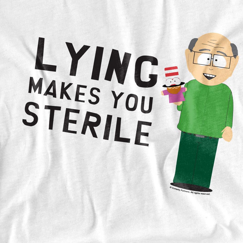 South Park Unisex Adult Lying Makes You Sterile T-Shirt
