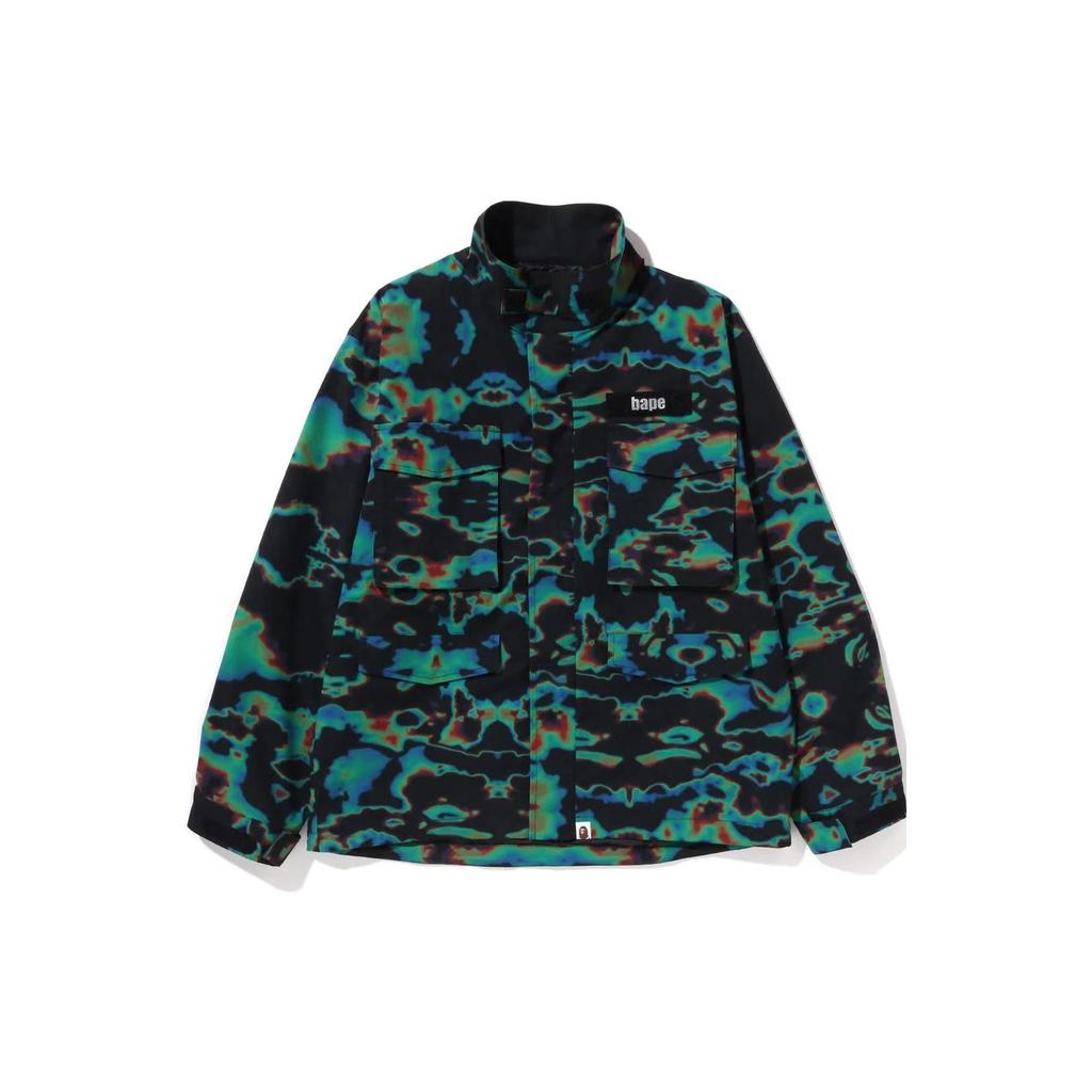 Bape Термография Свободный крой M Куртка M-65 1J30-140-009