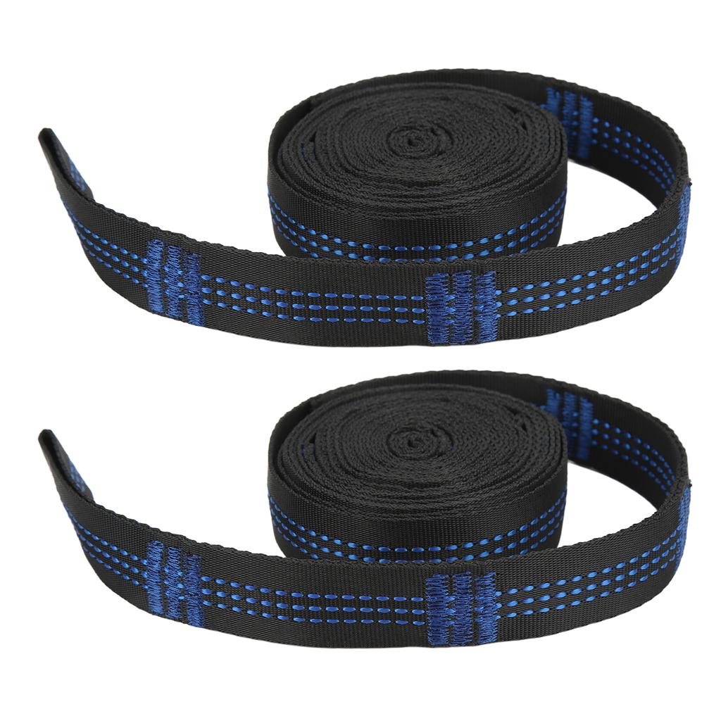 2 упаковки ремней для гамака, походные подвесные веревки, высокая несущая способность с 2 стальными карабинами