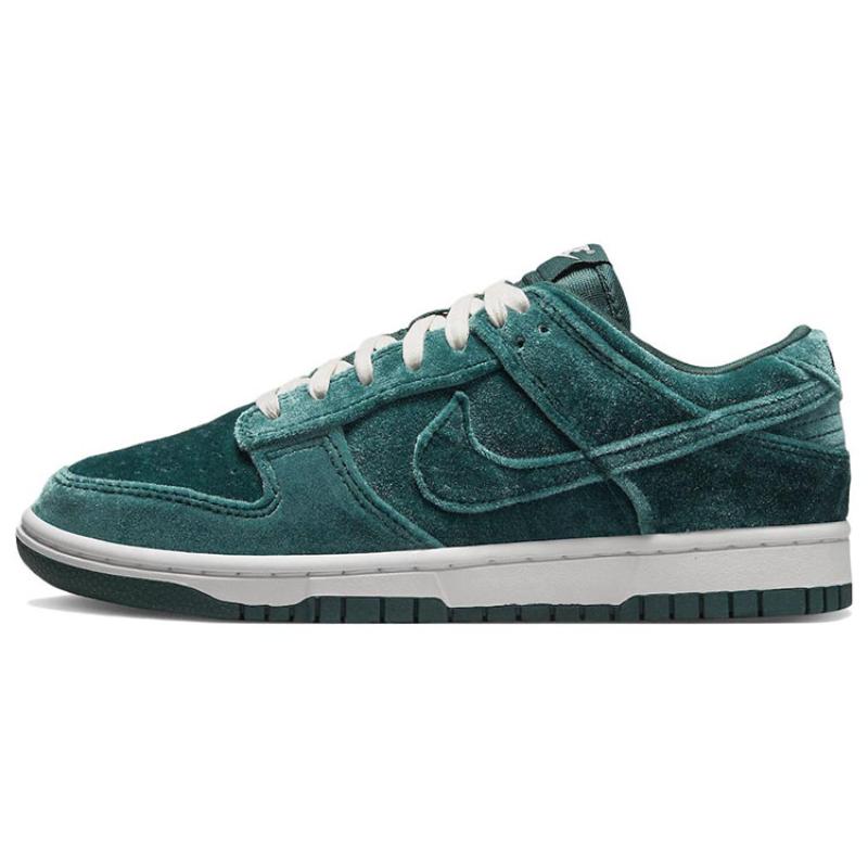 Nike Dunk Low 'Green Velvet' Женские кеды для скейтбординга кроссовки DZ5224-300