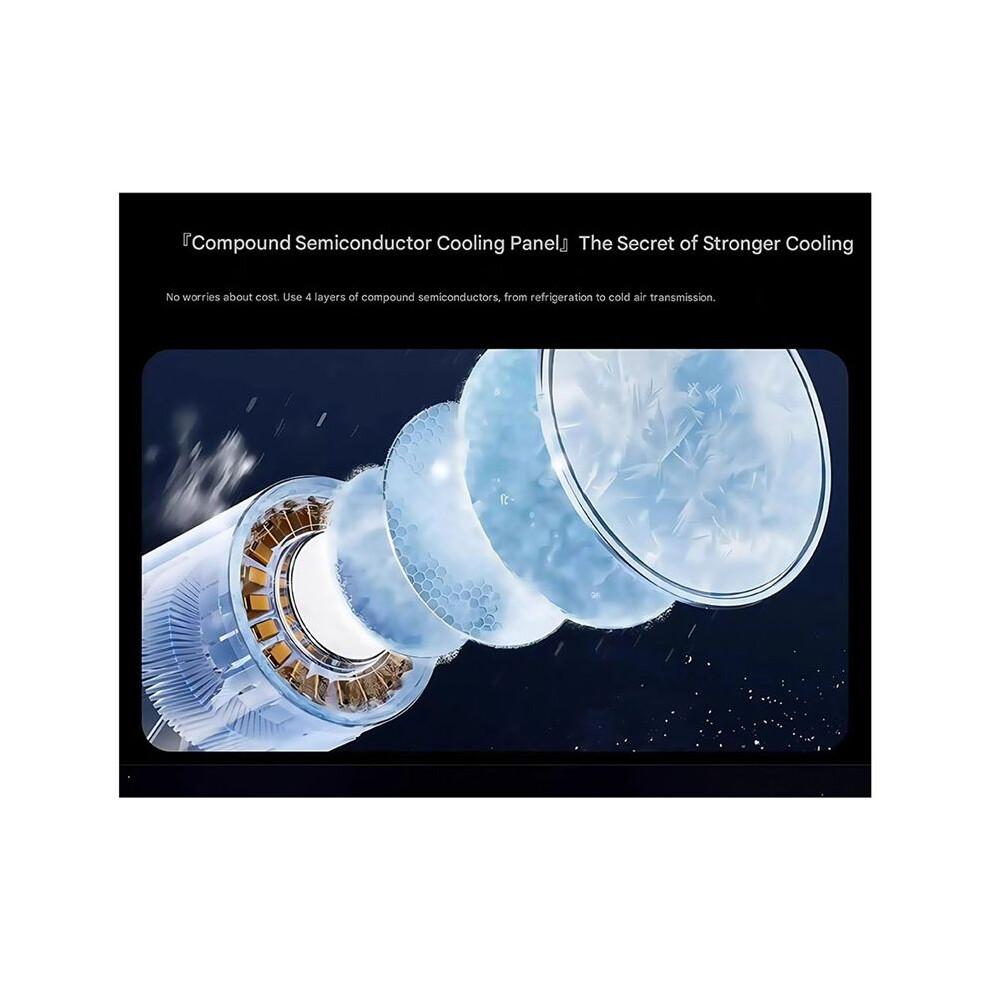 Refrigeration Handheld Fan USB Small Fan Ultra-High Speed Powerful Portable Outdoor Ice Compress Cooling Artifact B