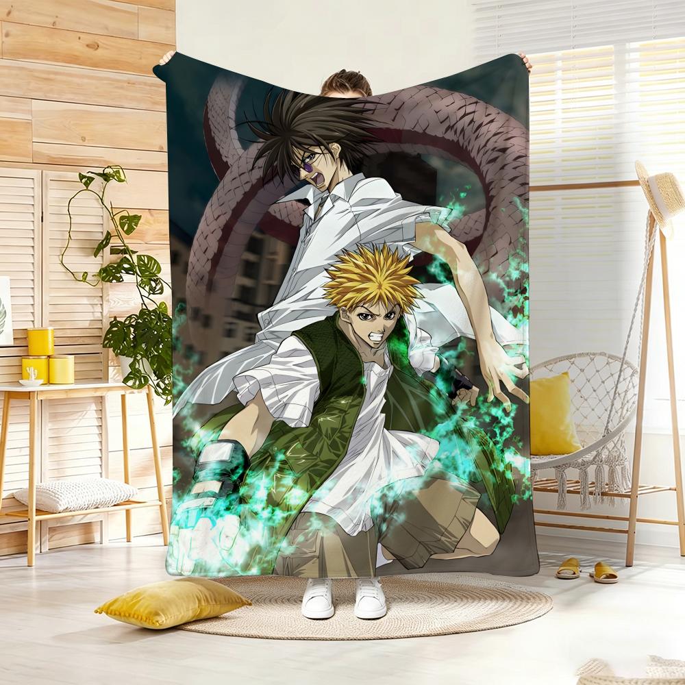 Urban Superpower Anime GGetBackers Throw Lightweight g Flannel Blanket Soft Skinfriendly for Summer Cooling