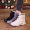 Fashion Retro Waterproof Snow Boots 2025 Winter New Soft Sole Vulcanized Cotton Shoes with Plush Insulation High Top Women's Shoes Traf