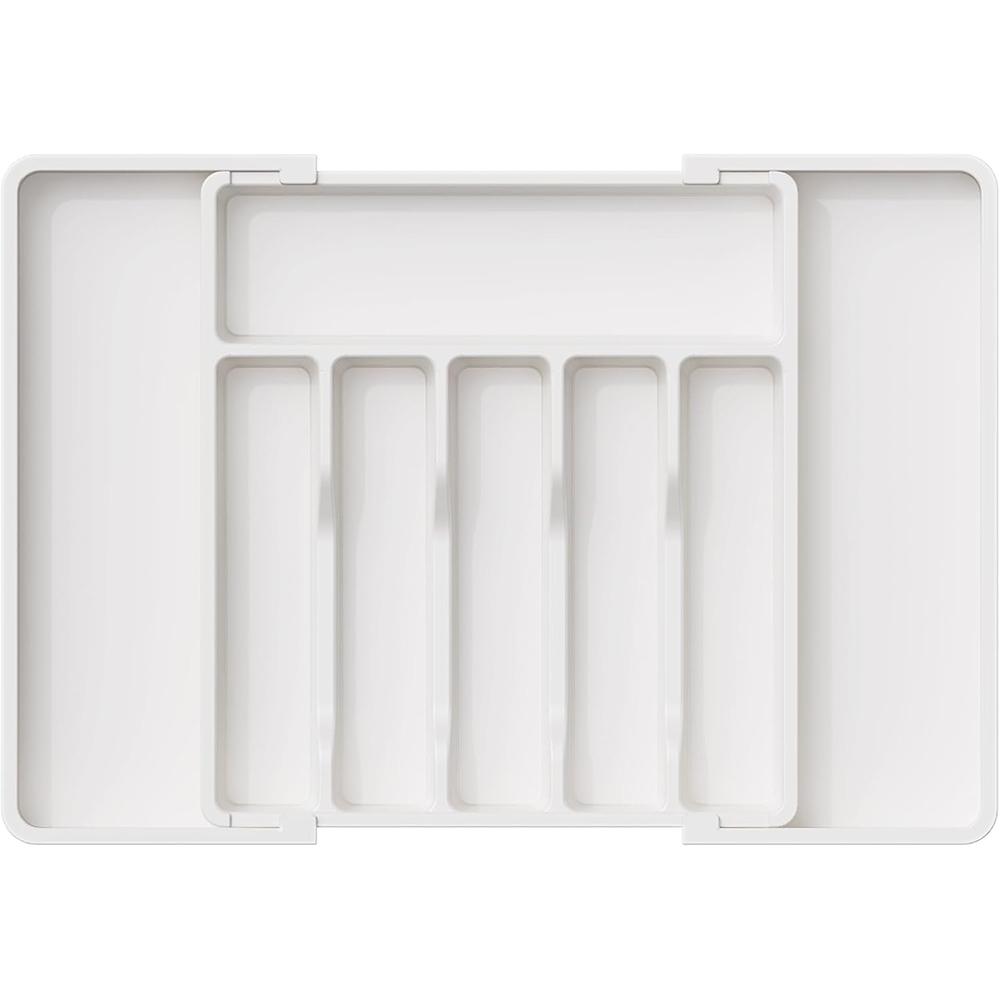 LMETJMA Расширяемый органайзер для столовых приборов и столового серебра Лоток для кухонных ящиков Органайзер Регулируемый держатель для столовых приборов JT305