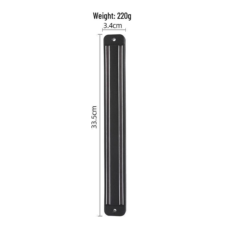 Wall-Mounted Magnetic Knife Holder: Punch-Free, Strong Plastic Suction for Kitchen Knives.