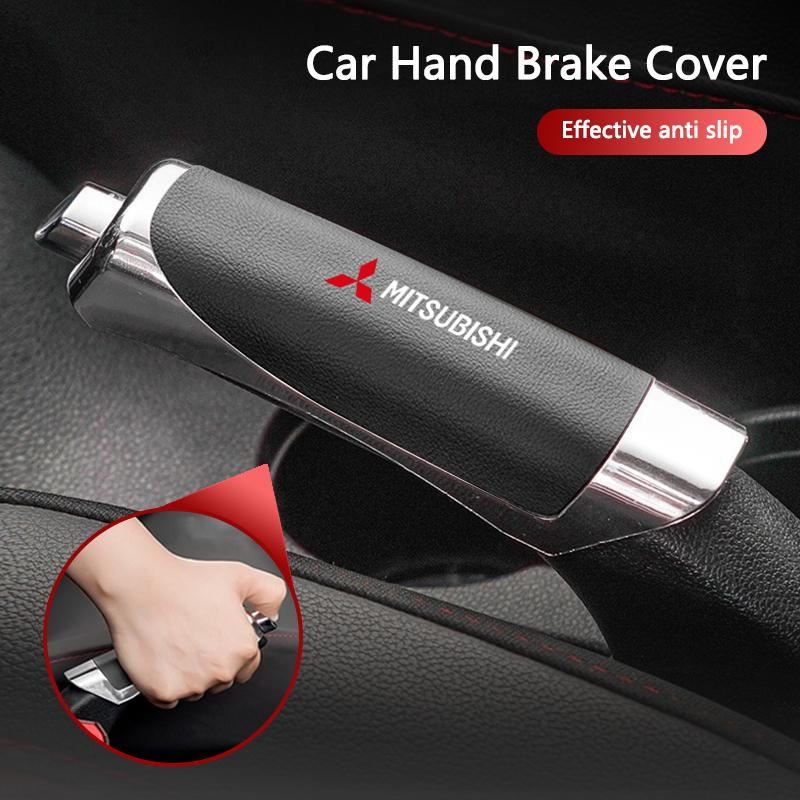 wzvc4 Fashion Car Hand Brake Cover Handbrake Grip Protector Case For Mitsubishi Outlander Lancer 10 9 ASX RALLIART Eclipse L200 Pajero