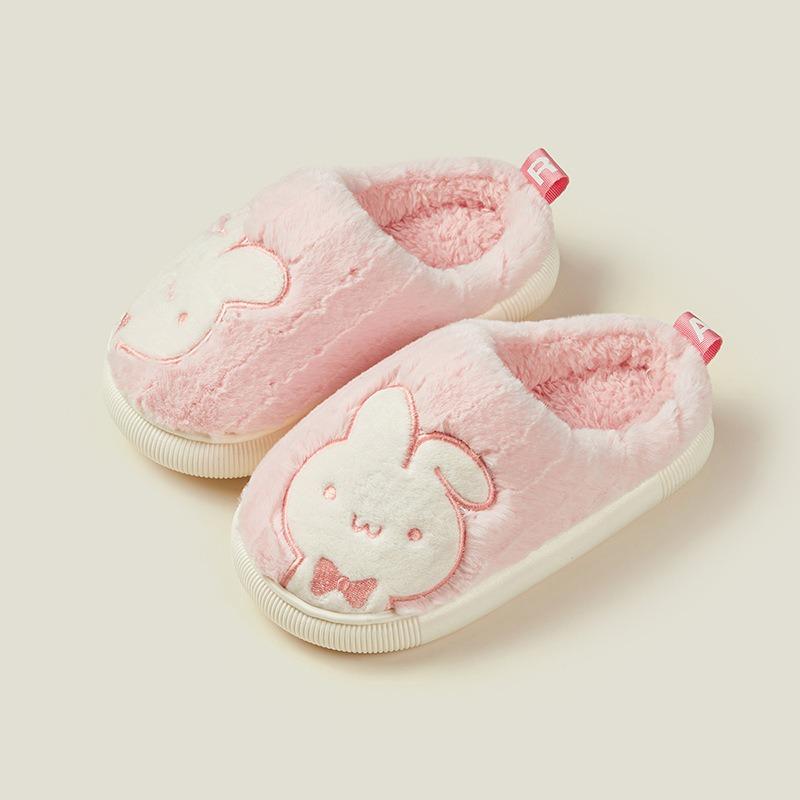 Детские хлопковые тапочки для девочек, обувь для родителей и детей, теплые, нескользящие, милые, для больших детей, детские тапочки для мужчин