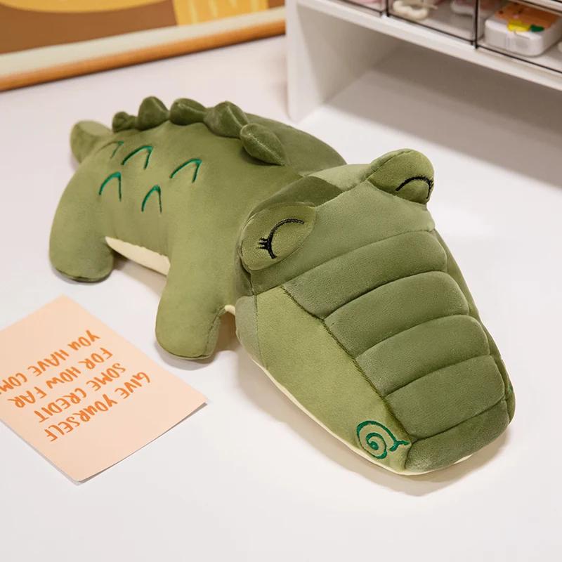 Мягкая плюшевая игрушка-подвеска в виде крокодила, мягкая креативная подушка в виде животного из джунглей, мультяшная подушка в виде аллигатора, подарок на день рождения